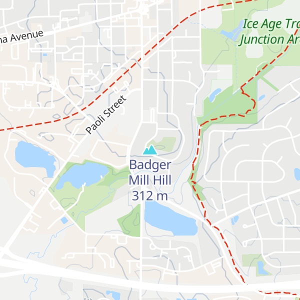 Map of Badger Mill Hill