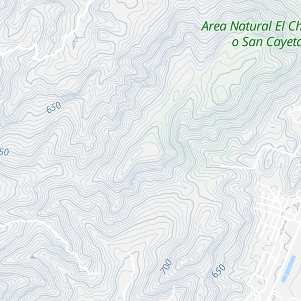 Map of Cerro El Níspero