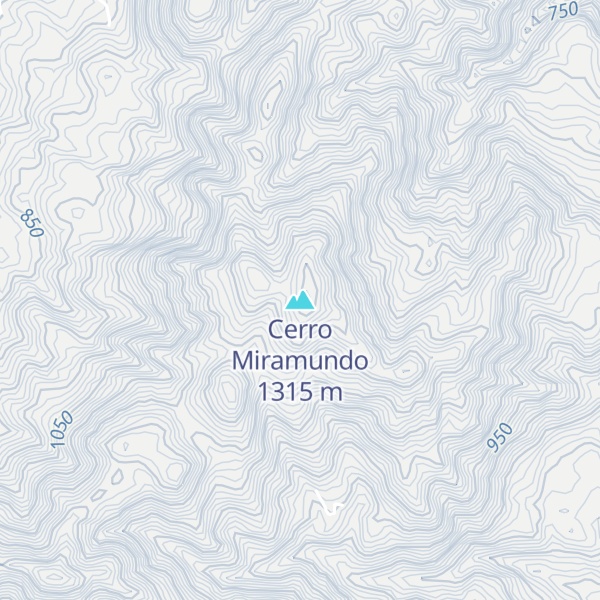 Map of Cerro Miramundo