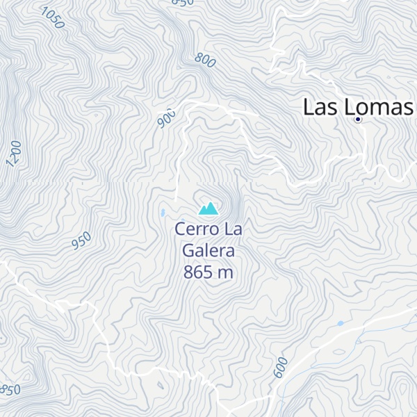 Map of Cerro La Galera