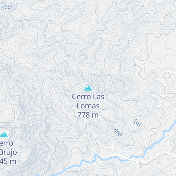 Map of Cerro Las Lomas