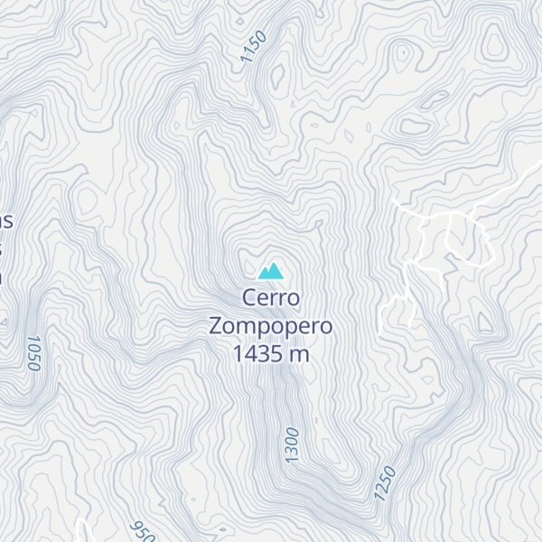 Map of Cerro Zompopero
