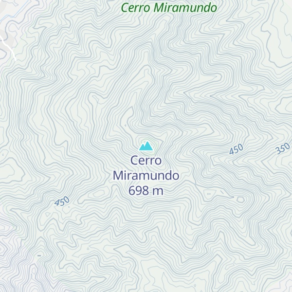 Map of Cerro Miramundo