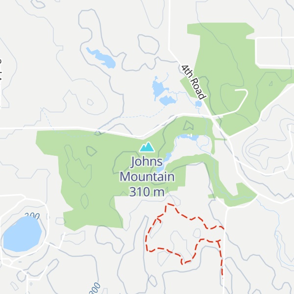 Map of Johns Mountain