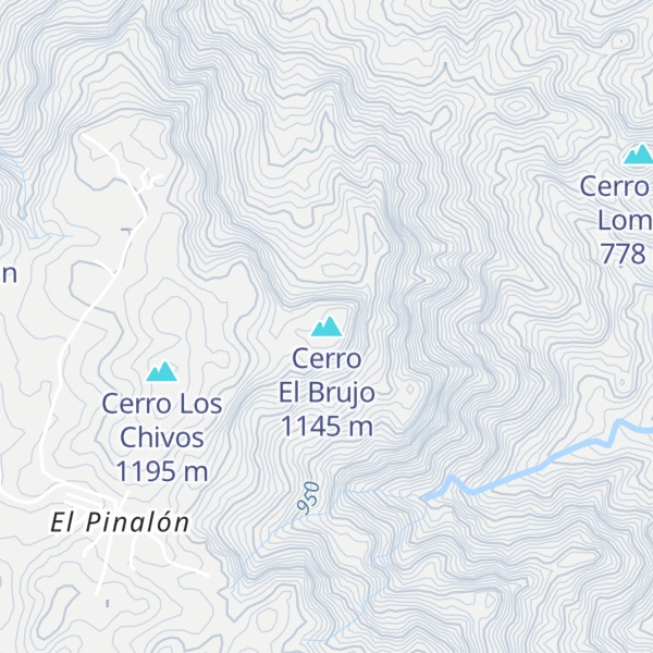 Map of Cerro El Brujo