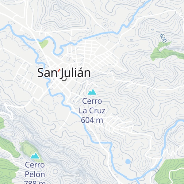 Map of Cerro La Cruz