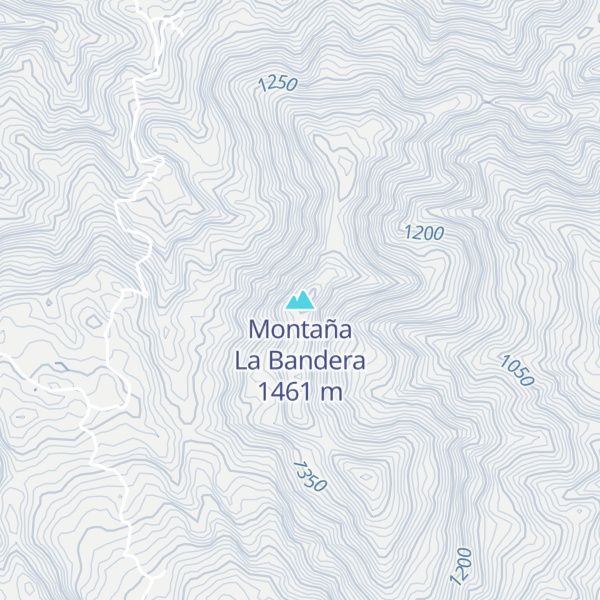 Map of Montaña La Bandera