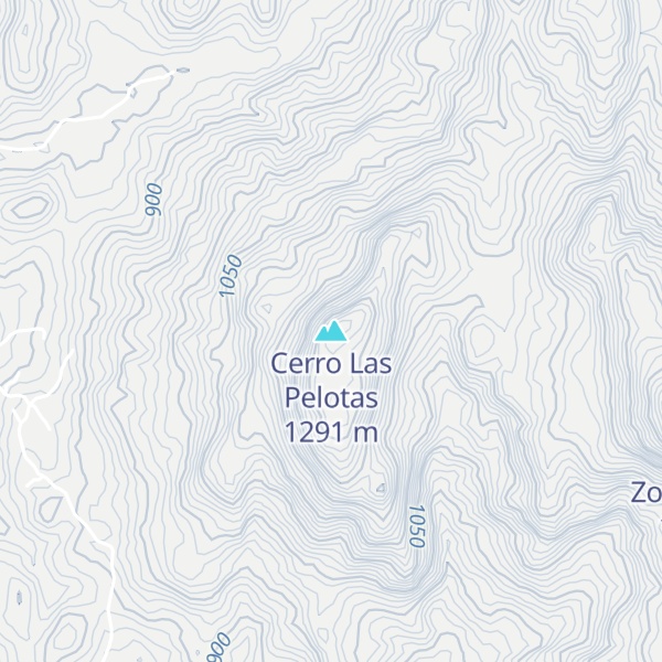 Map of Cerro Las Pelotas