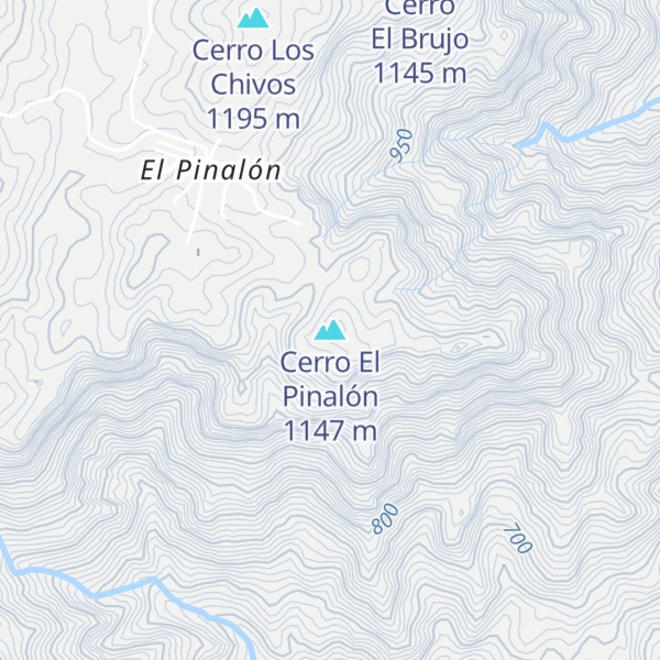 Map of Cerro El Pinalón