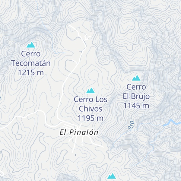 Map of Cerro Los Chivos