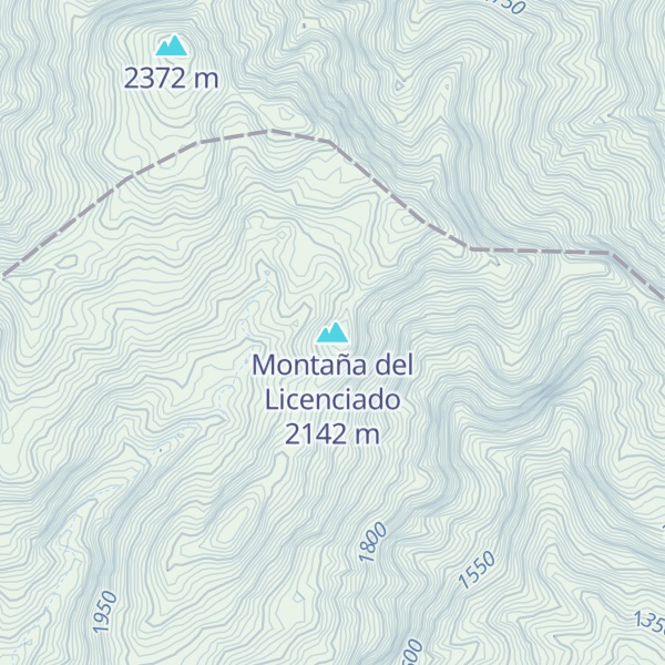 Map of Montaña del Licenciado