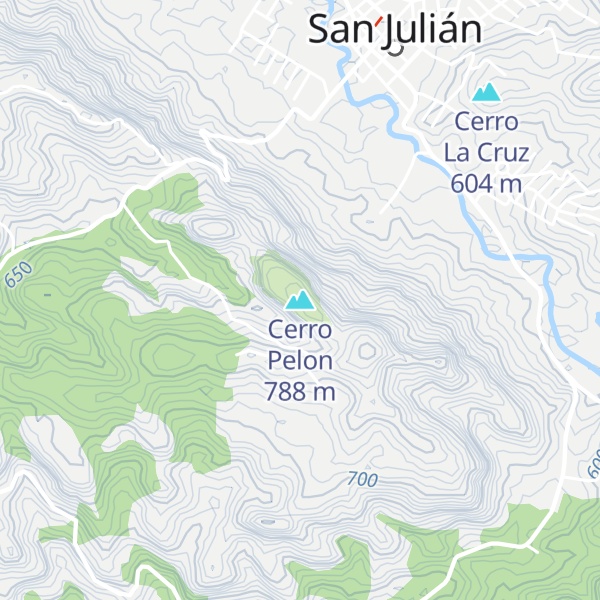 Map of Cerro Pelon