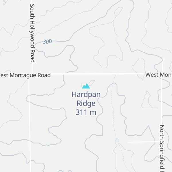 Map of Hardpan Ridge