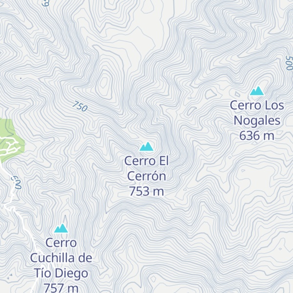 Map of Cerro El Cerrón