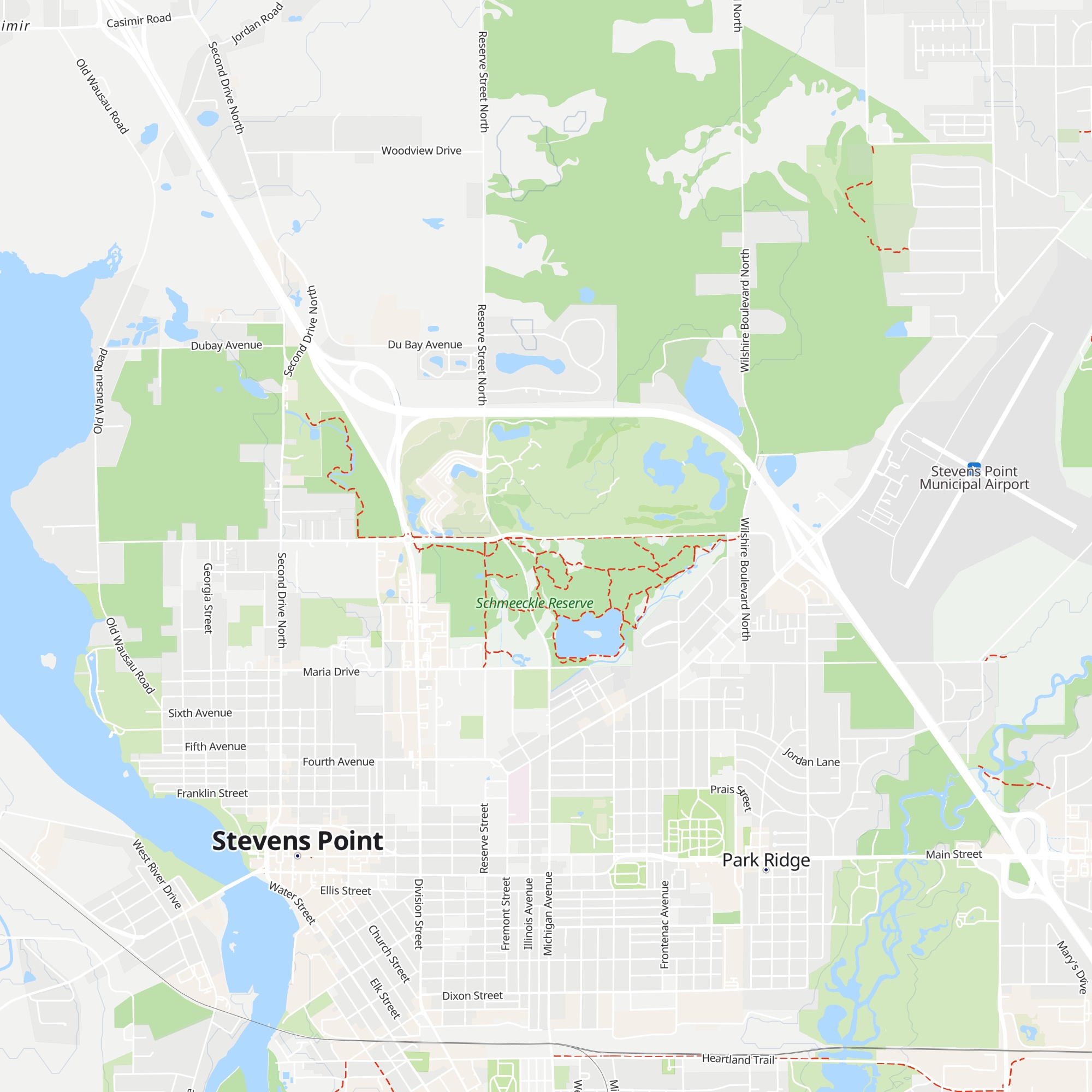 Schmeeckle Reserve Visitor Center map