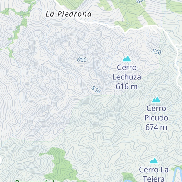 Map of Cerro El Pinalito