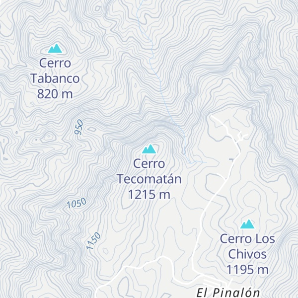 Map of Cerro Tecomatán
