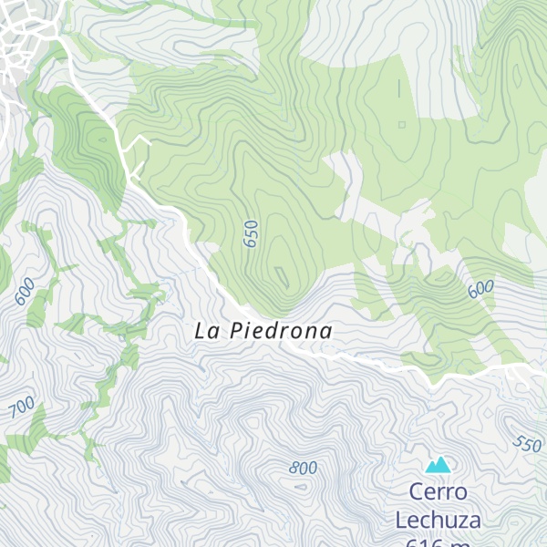 Map of Cerro La Cañada