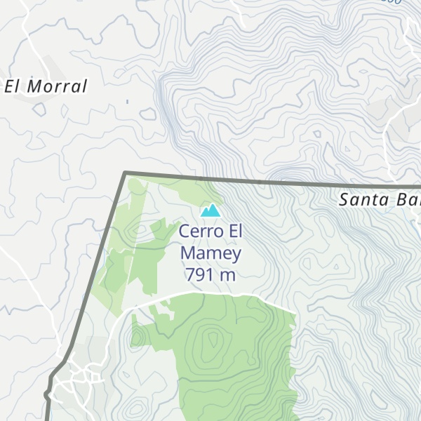 Map of Cerro El Mamey