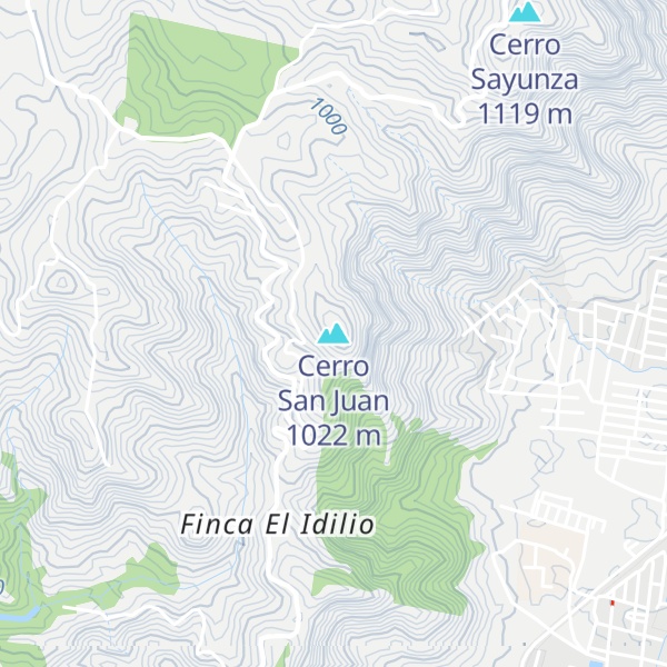 Map of Cerro San Juan
