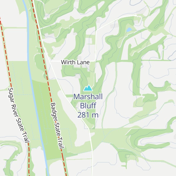 Map of Marshall Bluff