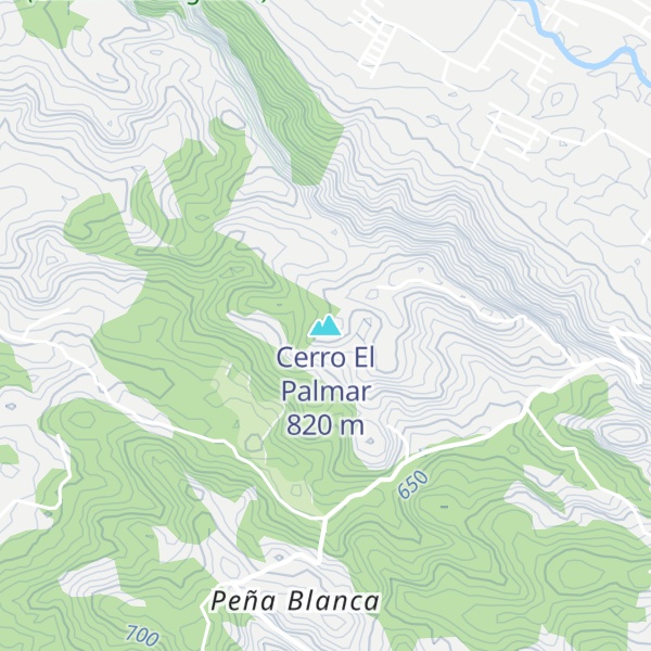 Map of Cerro El Palmar