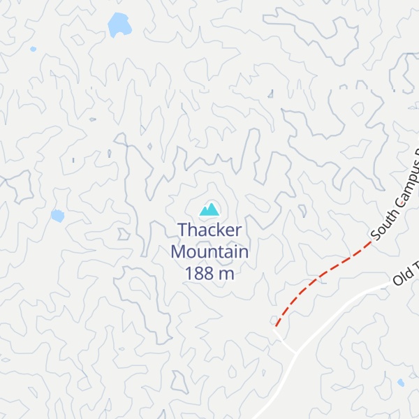 Map of Thacker Mountain