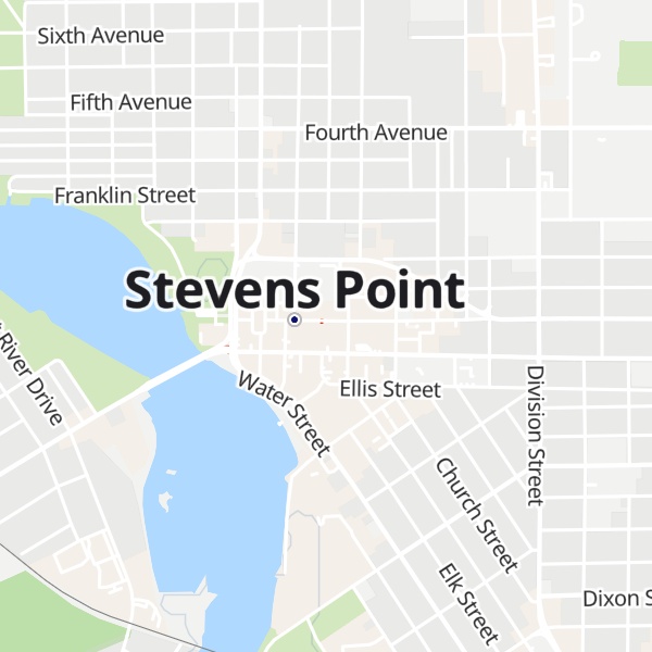 Map of Stevens Point Area Visitor Center & Gift Shop