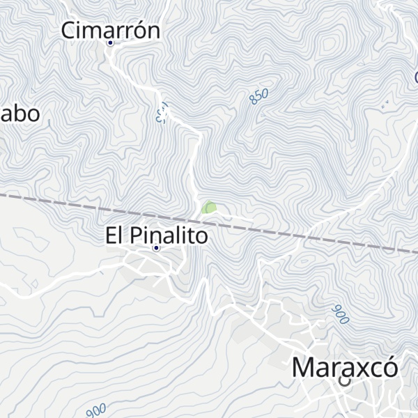 Map of Cerro El Pinalito