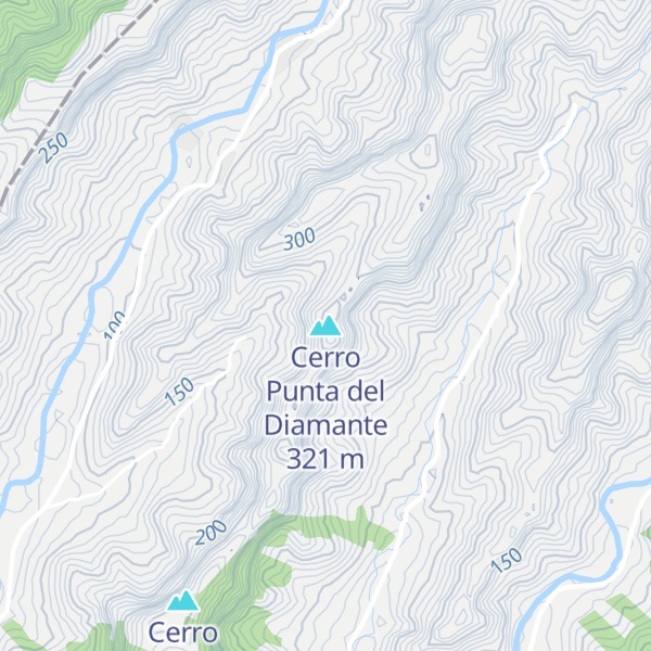Map of Cerro Punta del Diamante