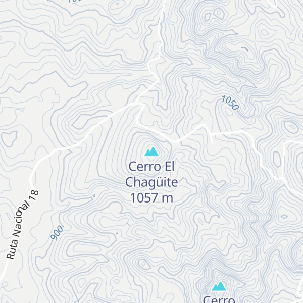 Map of Cerro El Chagüite