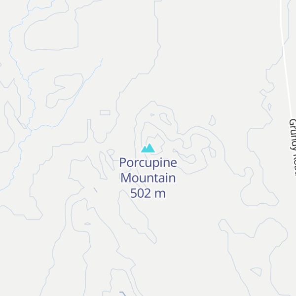 Map of Porcupine Mountain