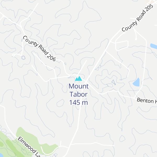 Map of Mount Tabor