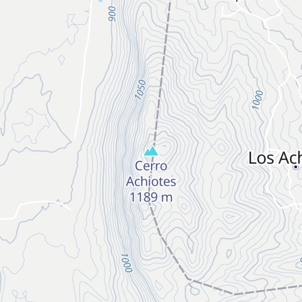 Map of Cerro Achiotes