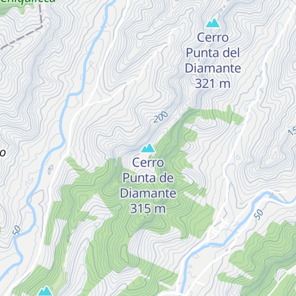 Map of Cerro Punta de Diamante