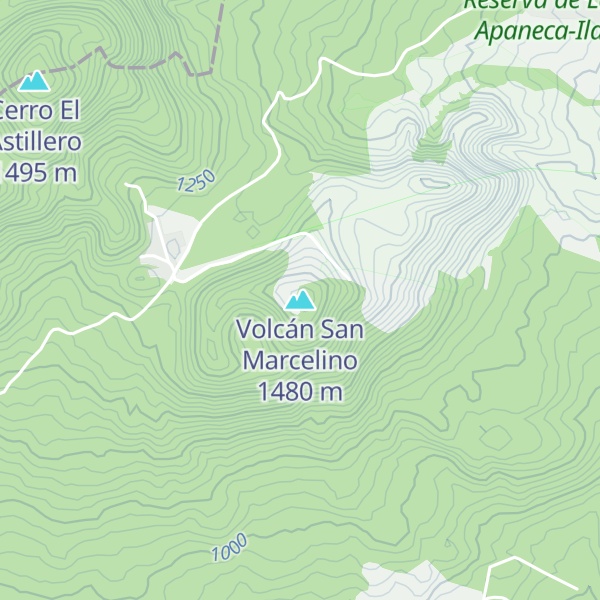 Map of Volcán San Marcelino