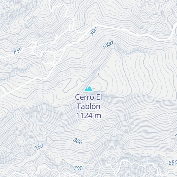 Map of Cerro El Tablón