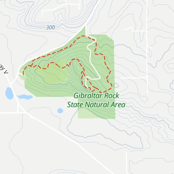 Map of Gibraltar Rock