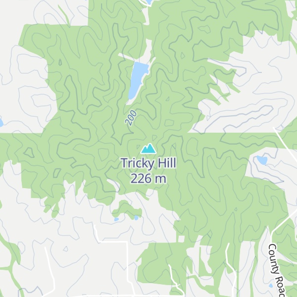 Map of Tricky Hill
