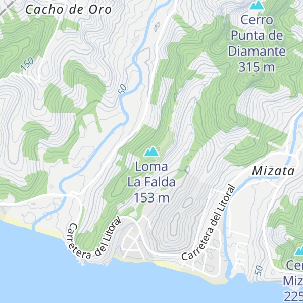 Map of Loma La Falda