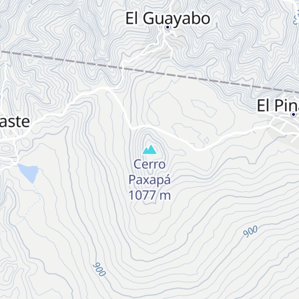 Map of Cerro Paxapá