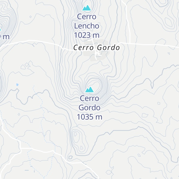 Map of Cerro Gordo