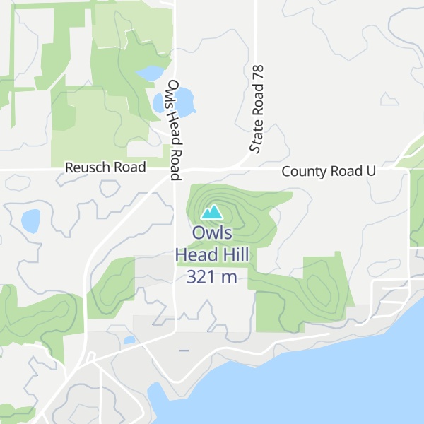 Map of Owls Head Hill