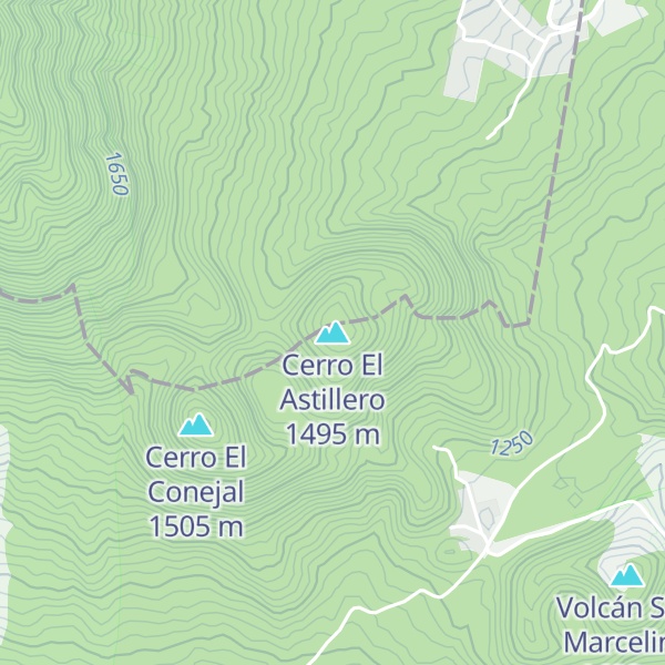 Map of Cerro El Astillero