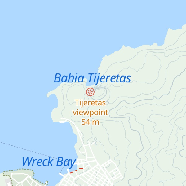 Map of Cerro Tijeretas