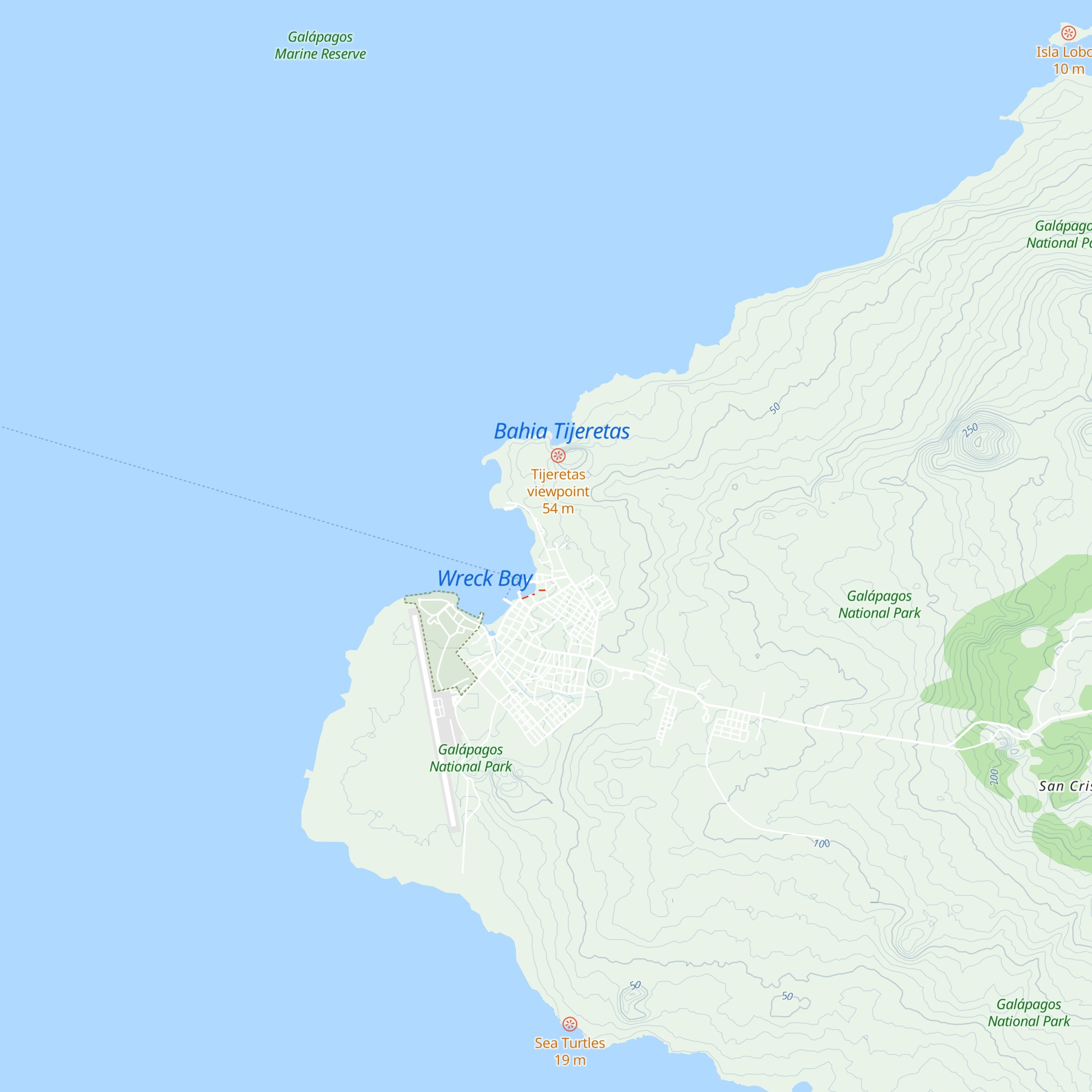 Cabanas Don Jorge map