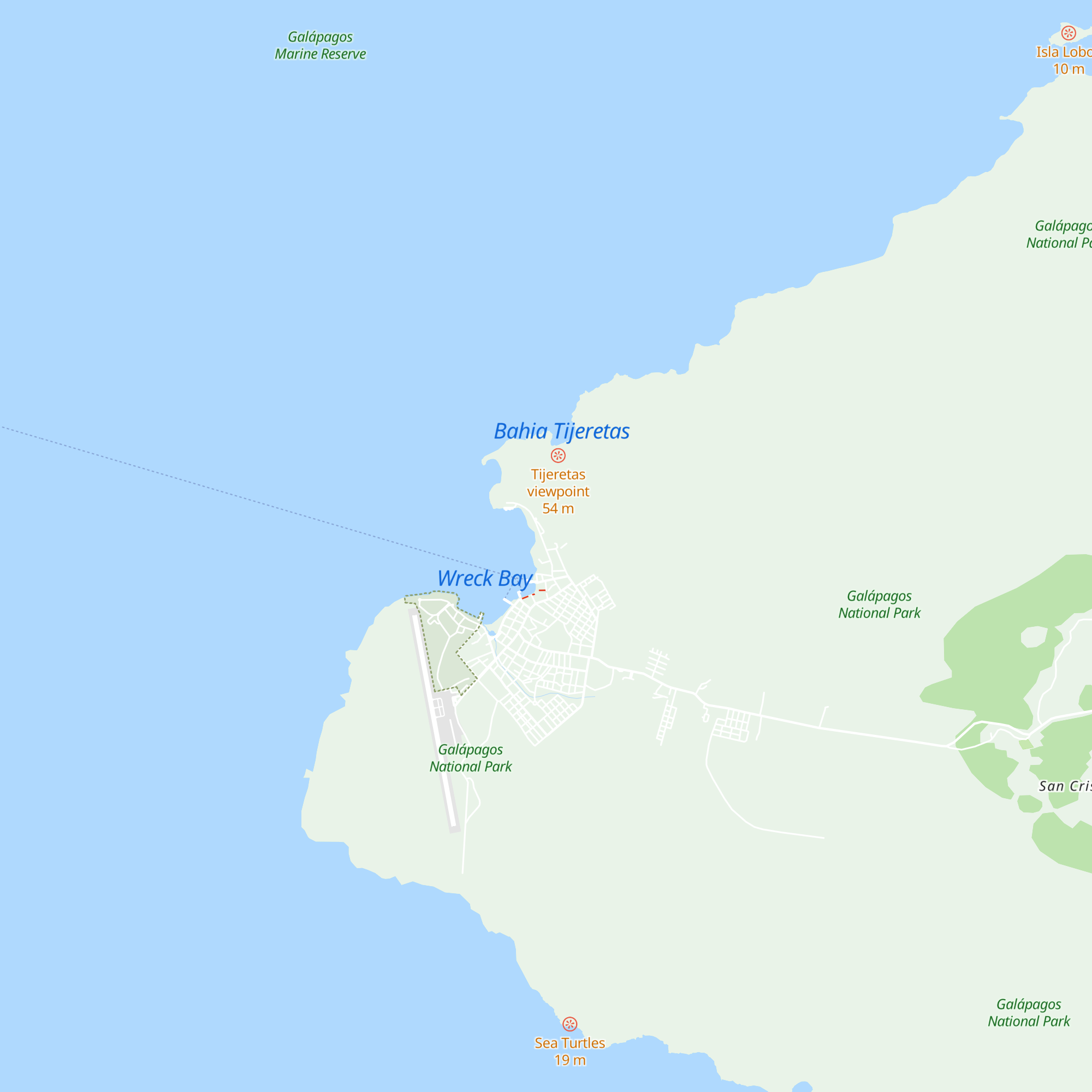 Cabanas Don Jorge map