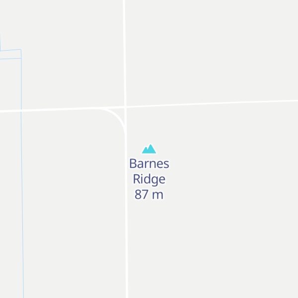 Map of Barnes Ridge