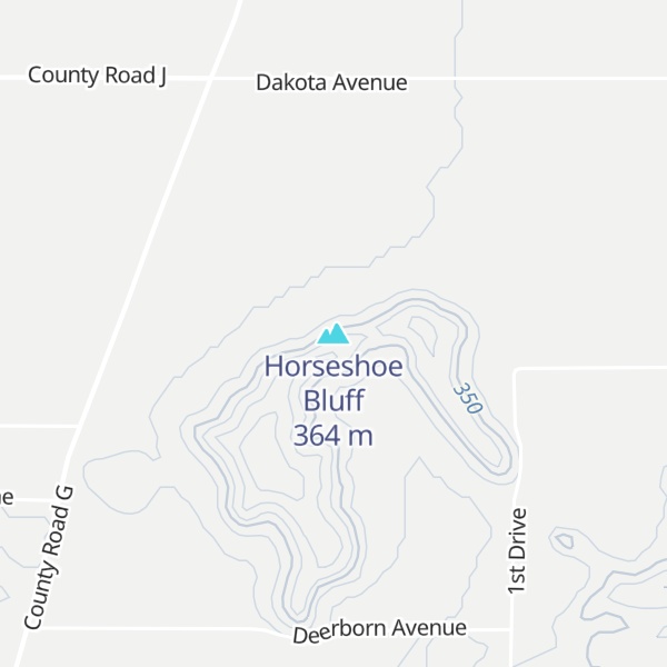 Map of Horseshoe Bluff