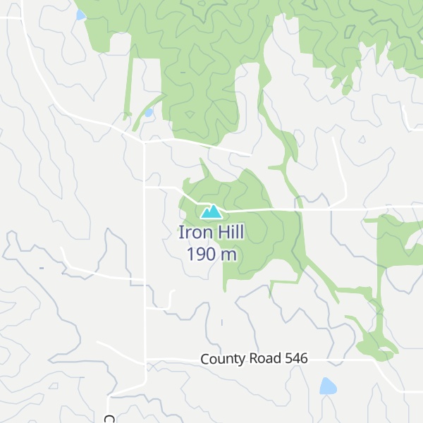 Map of Iron Hill